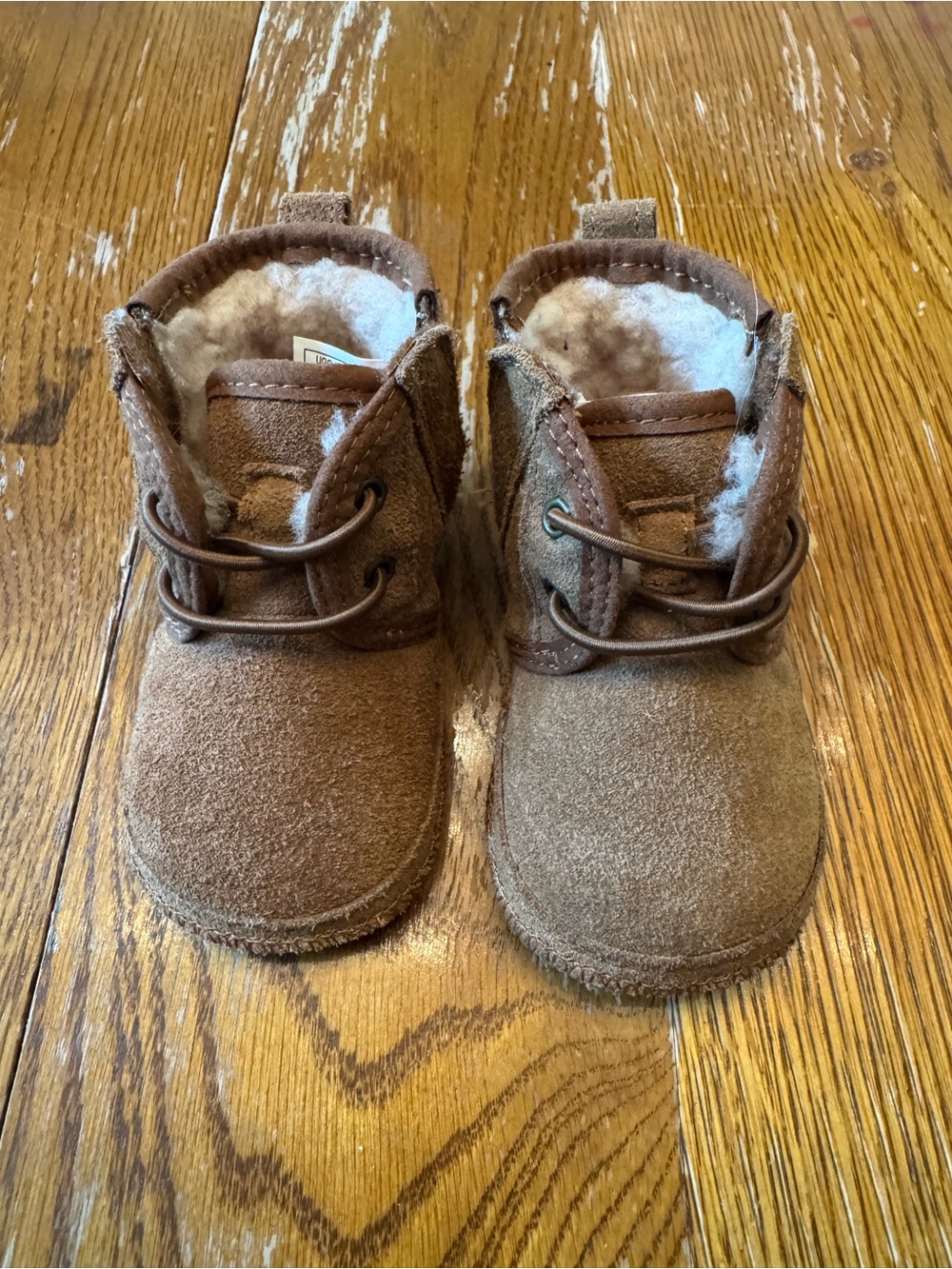 Ugg baby boots with side zip